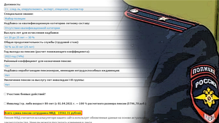 Кто может получить смешанную пенсию УФСИН?